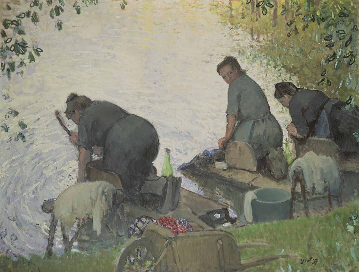 Vaskekvinnene av Pierre Eugene Montezin