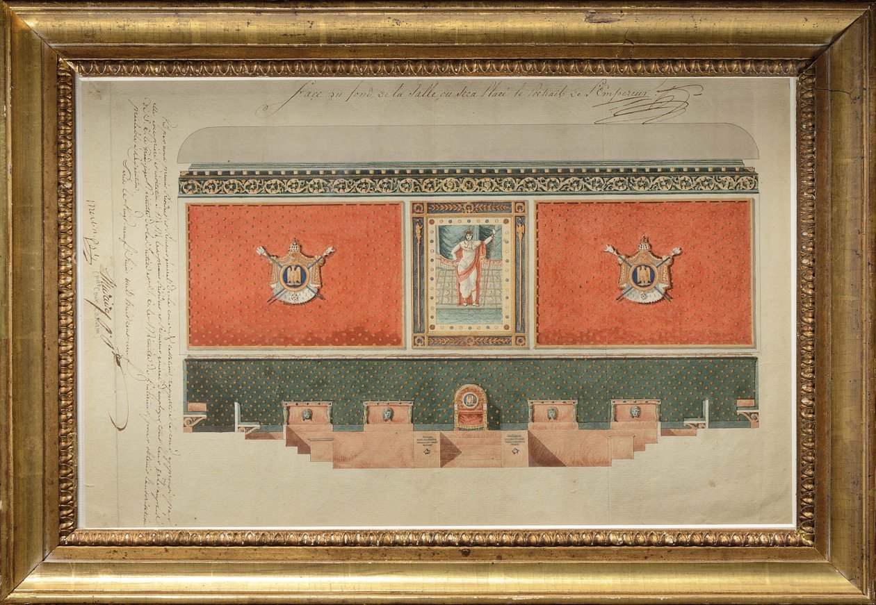 Utsmykningsprosjekt for Kassasjonsrettens storkammer av Pierre Francois Leonard Fontaine