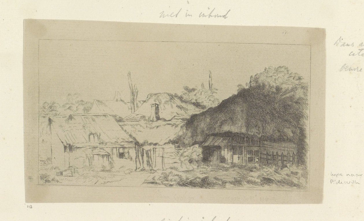 Boerderij Samling av åttifem originaltrykk (serietittel) av Pierre François Basan (workshop of)