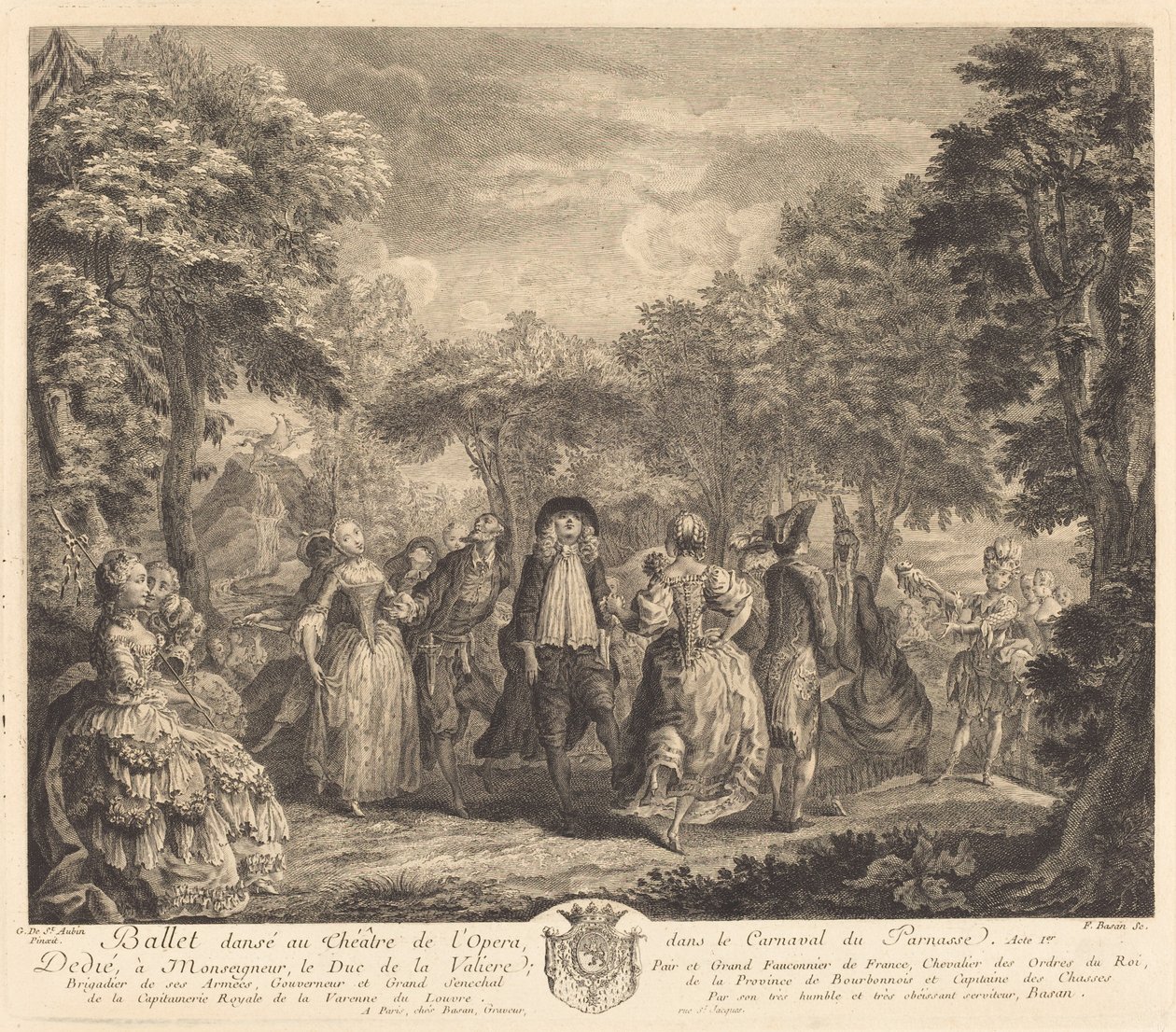 Ballett ved Operaen, 1761. av Pierre François Basan