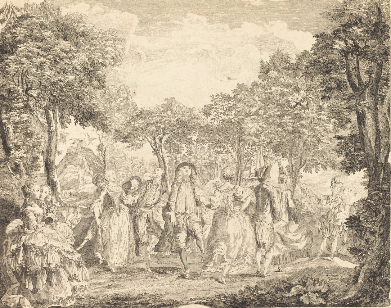 Ballett ved Operaen, 1761. av Pierre François Basan