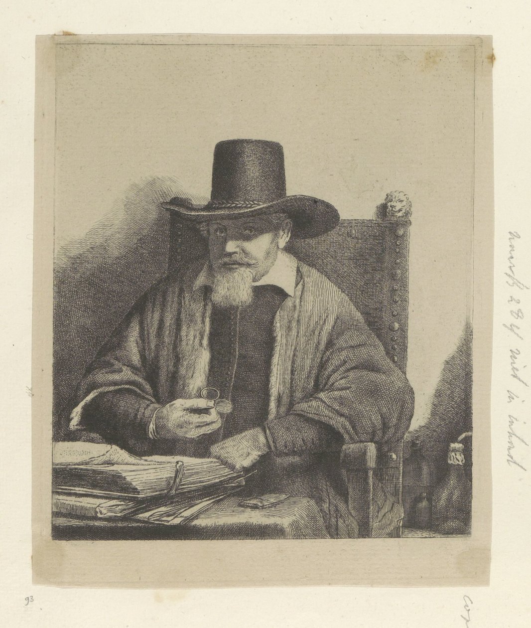 Portrett av inspektør Arnold Tholinx Samling av åttifem originaltrykk (serietittel) av Pierre François Basan