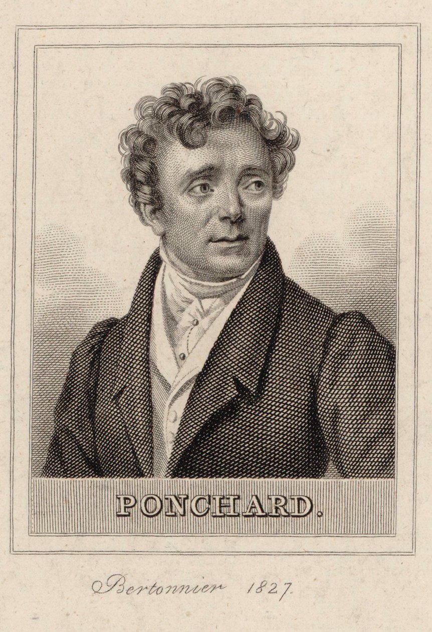 Portrett av operasangeren Louis Antoine Eléonore Ponchard 1787-1866, 1827. av Pierre François Bertonnier