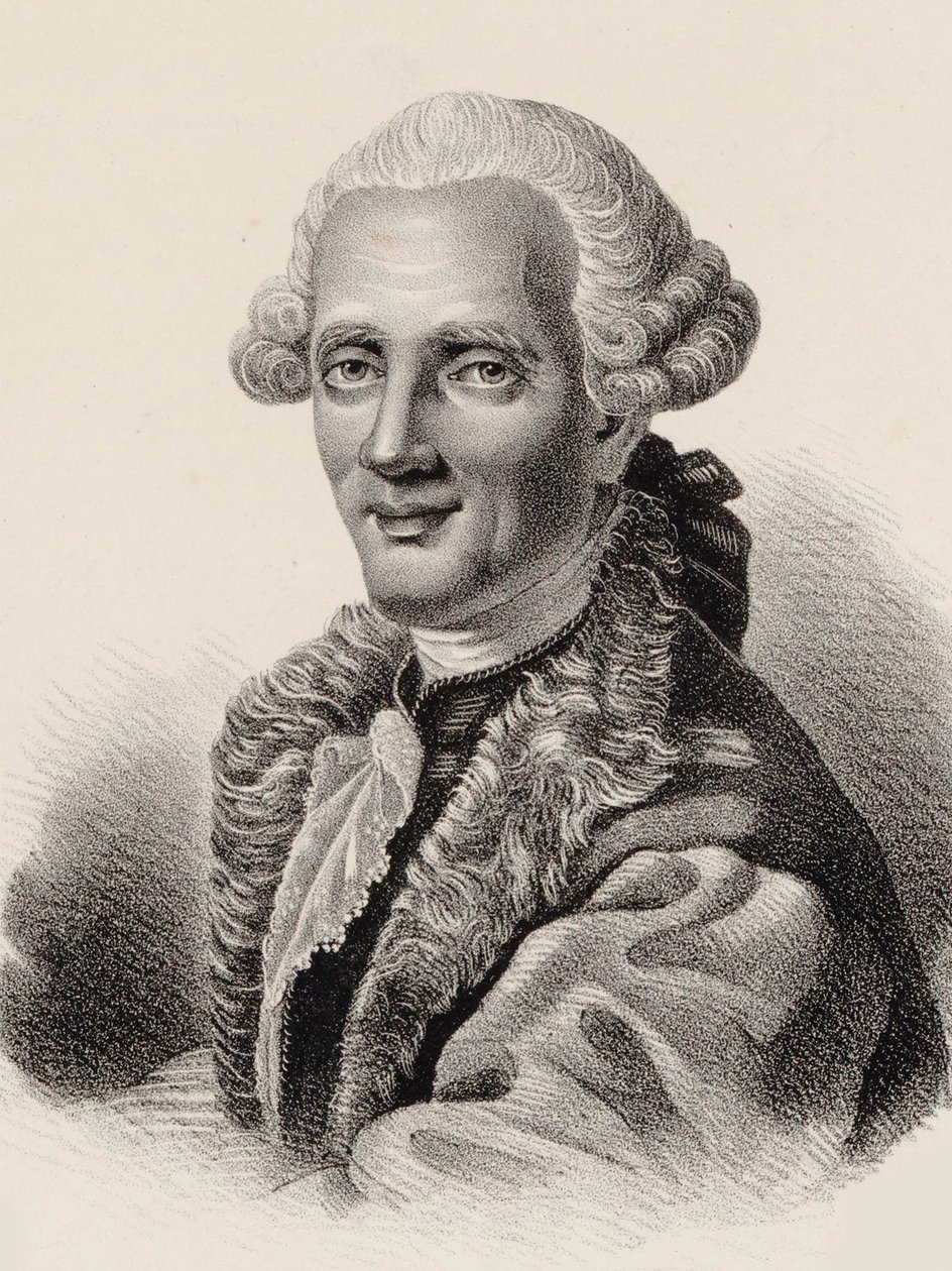 Portrett av komponisten Niccolò Piccinni 1728-1800. av Pierre François Legrand