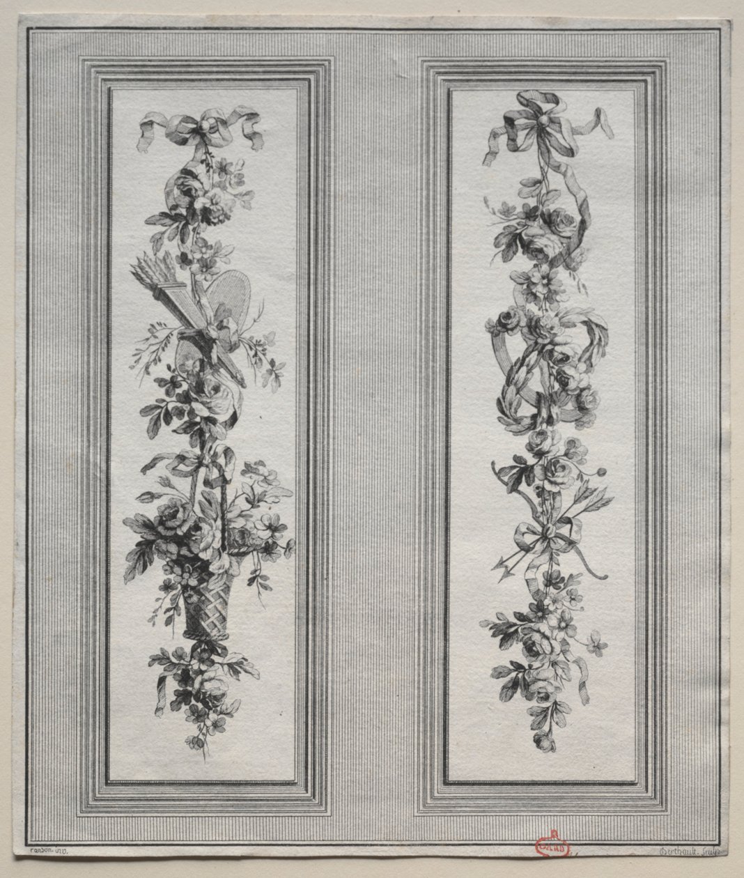Hage ornament. av Pierre Gabriel Berthault