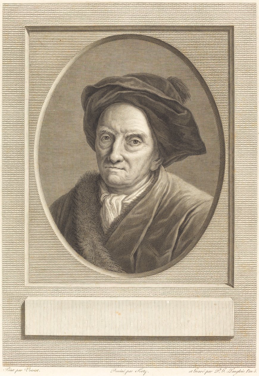 Fontenelle av Pierre Gabriel Langlois after Guillaume Voiriot after Jean Jacques Forty