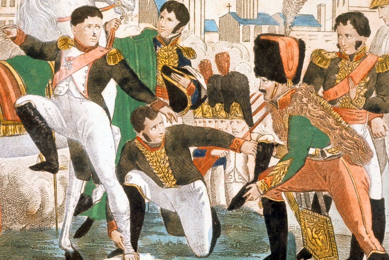 Napoleon I såret i Regensburg (1809) av Pierre Gautherot