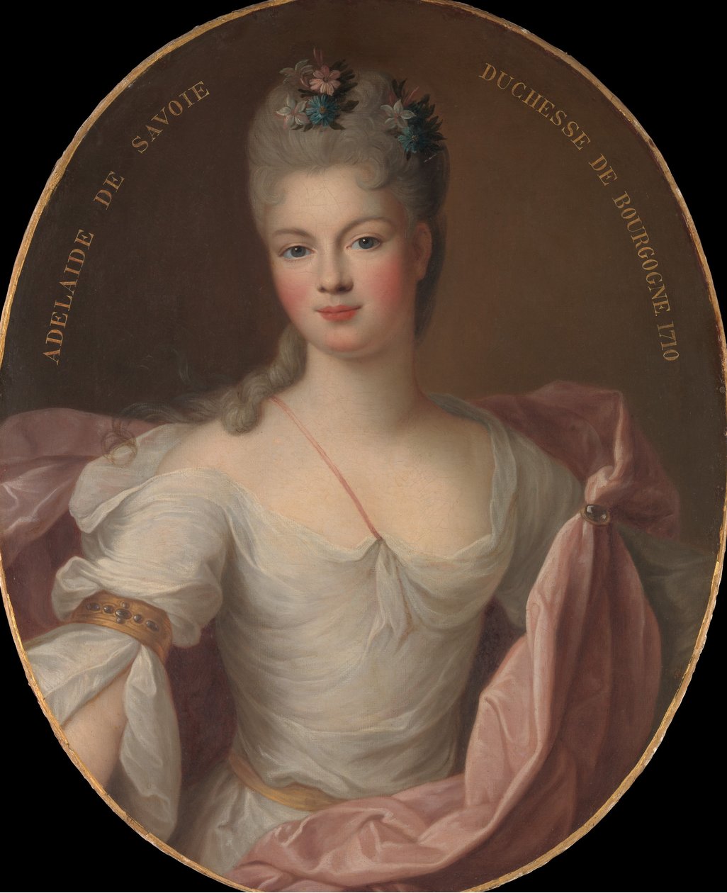 Marie Adelaide av Savoy 1685-1712, hertuginne av Burgund, 1710. av Pierre Gobert