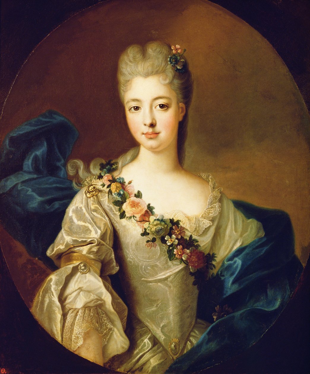 Portrett av Charlotte Aglae fra Orleans av Pierre Gobert