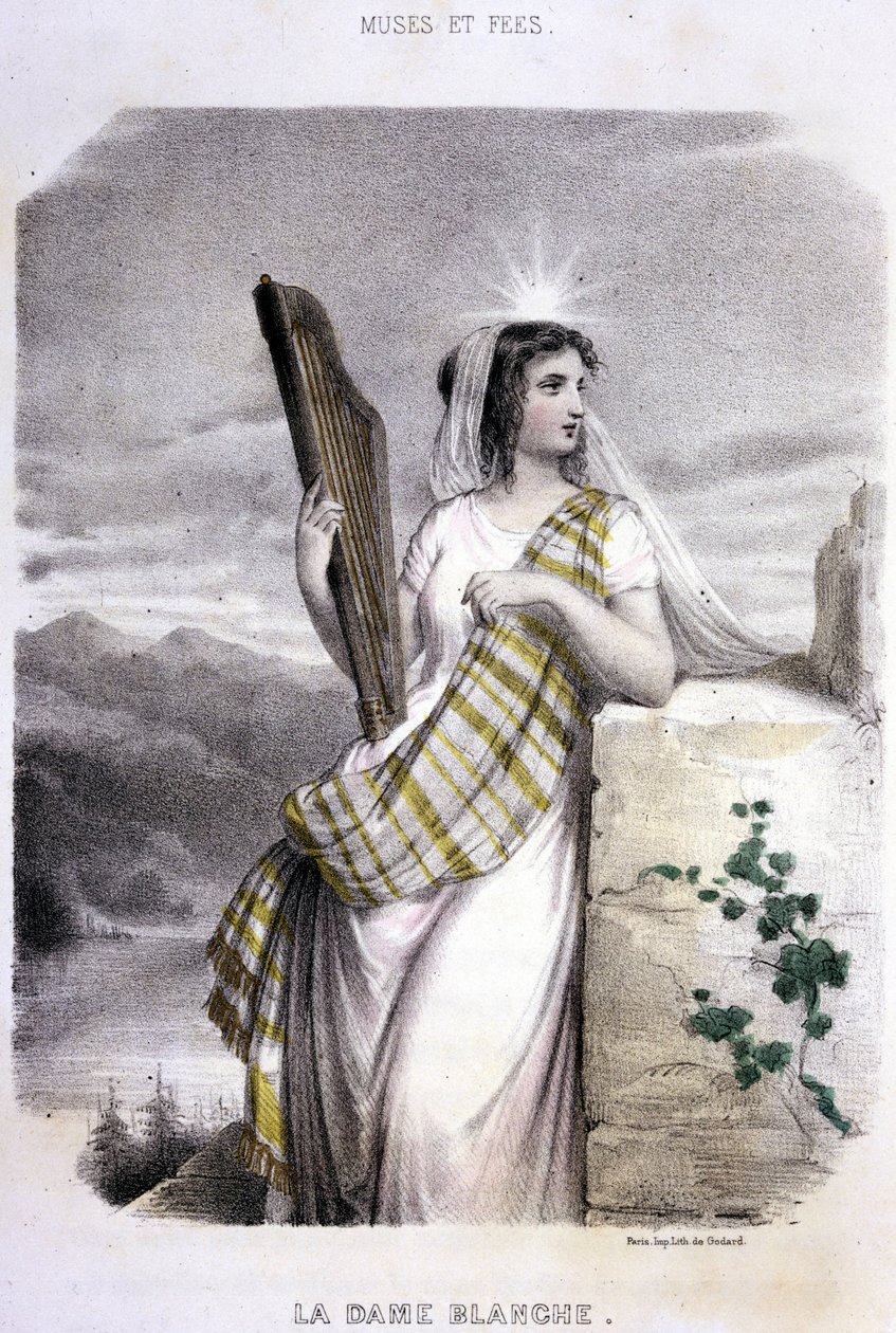 The White Lady - i "Mythological Women"", av Mery og Foelix, ill. av G. Staal, red. av Gouet av Pierre Gustave Eugene Staal