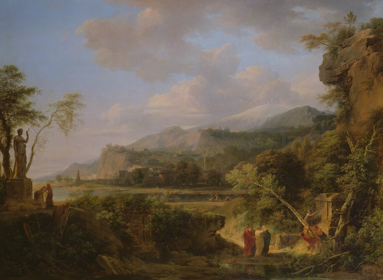 Cicero oppdager Arkimedes grav, 1787 av Pierre Henri de Valenciennes