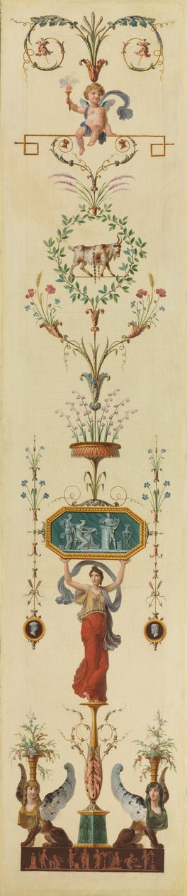 Dekorativt panel av Pierre II Rousseau
