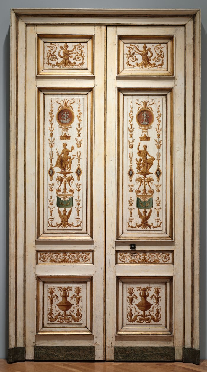 Tofløyede dører, 1790-tallet av Pierre II Rousseau