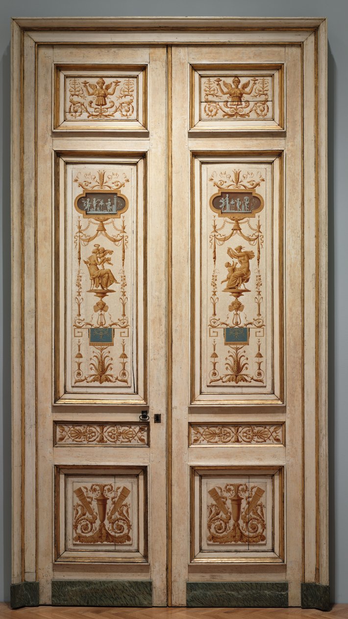 Tofløyede dører, 1790-tallet av Pierre II Rousseau