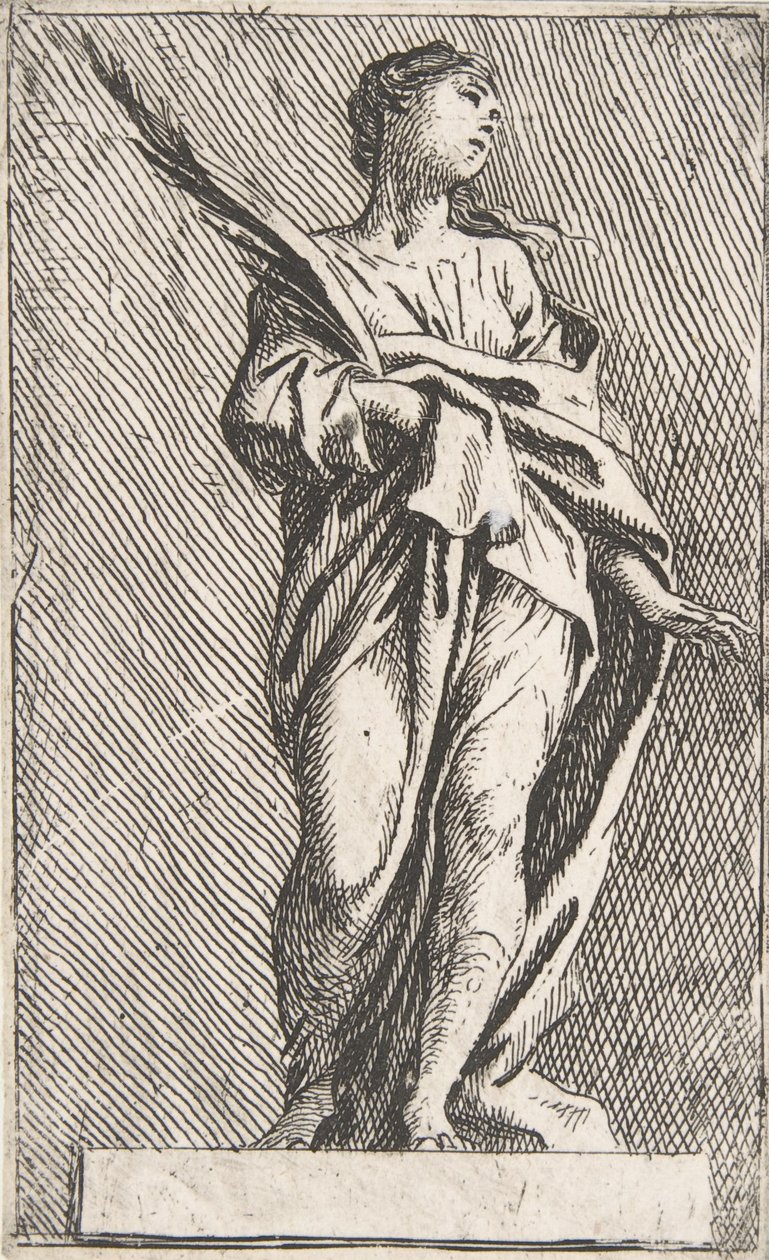 Stående kvinnefigur, ca. 1739-40., ca. 1739-40. av Pierre Ignace Parrocel