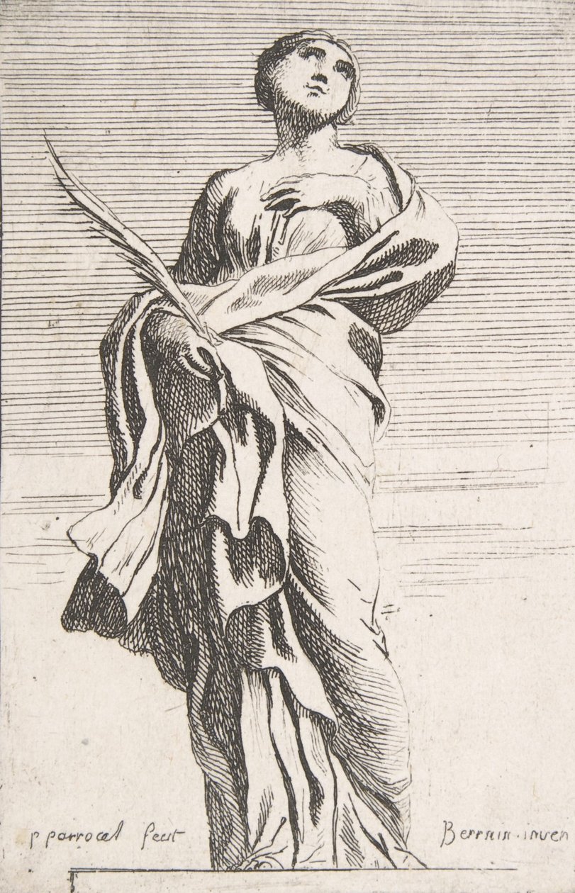 Stående kvinnefigur, ca. 1739-40., ca. 1739-40. av Pierre Ignace Parrocel