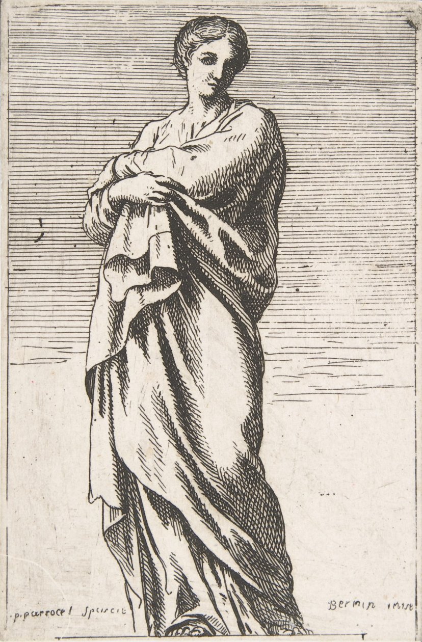 Stående kvinnefigur, ca. 1739-40., ca. 1739-40. av Pierre Ignace Parrocel