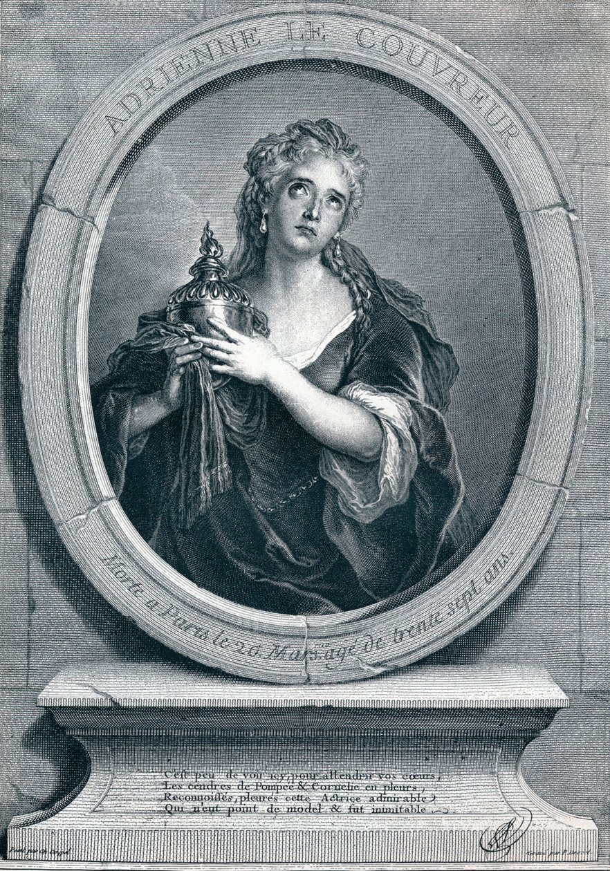 Adrienne Lecouvreur 1692-1730 som Cornelia, 1903 av Pierre Imbert Drevet