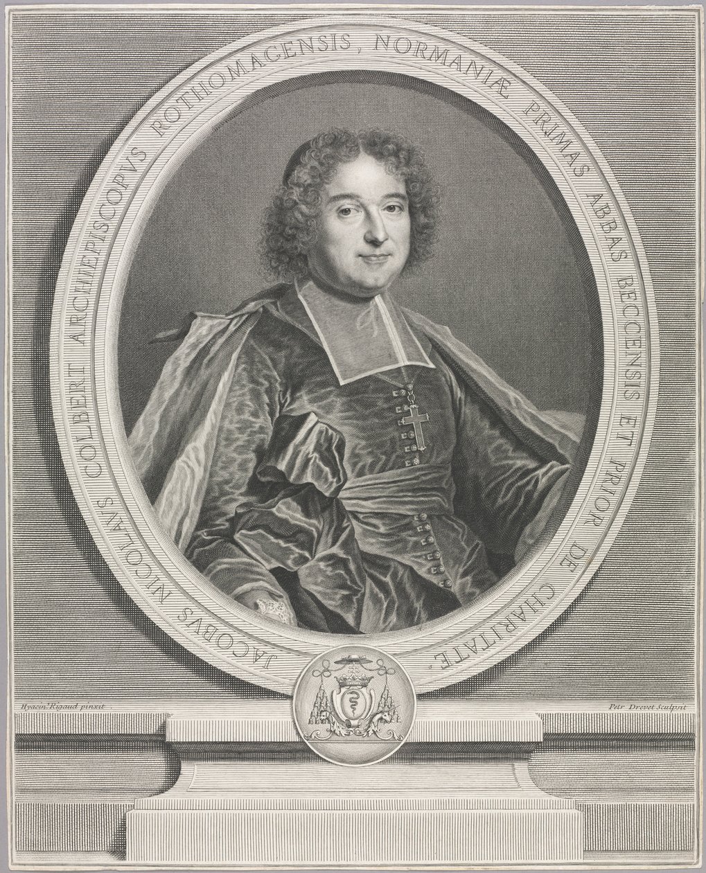 Jacques-Nicolas Colbert. av Pierre Imbert Drevet
