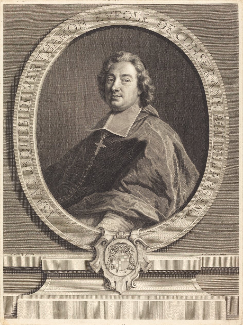 Isaac-Jacques de Verthamon av Pierre Imbert Drevet after François de Troy
