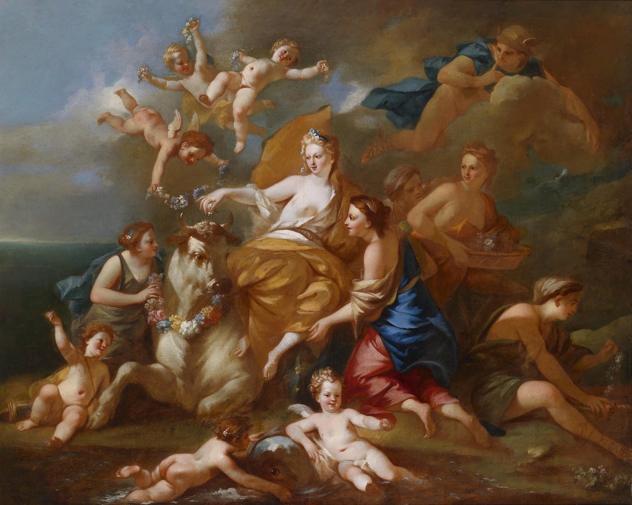Voldtekten av Europa av Pierre Jacques Cazes