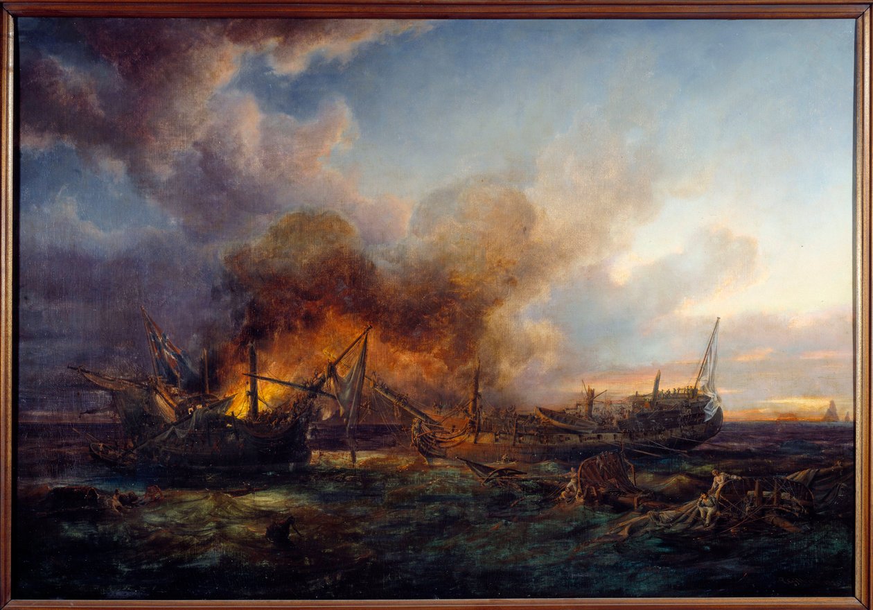 Kamp av Supervisor og Quebec i 1779 Maleri av Pierre Gilbert (1783-1860) 1779 Brest, Musee des Beaux Arts av Pierre Julien Gilbert