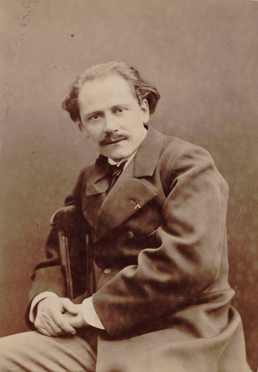 Portrett av komponisten Jules Massenet 1842-1912, 1880. av Pierre Lanith Petit