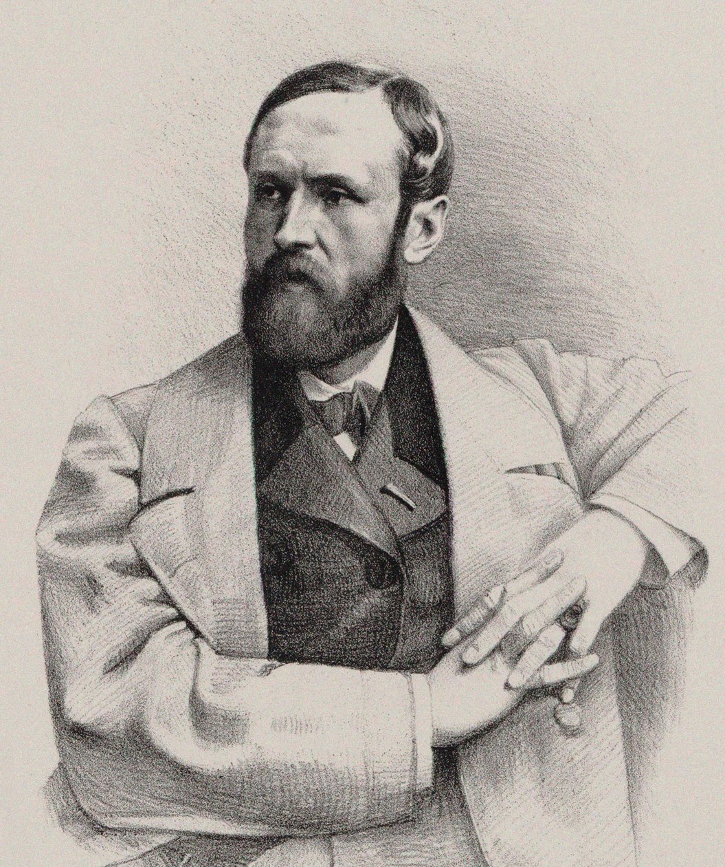 Portrett av organisten og komponisten Louis James Alfred Lefébure-Wely 1817-1869, 1860. av Pierre Lanith Petit