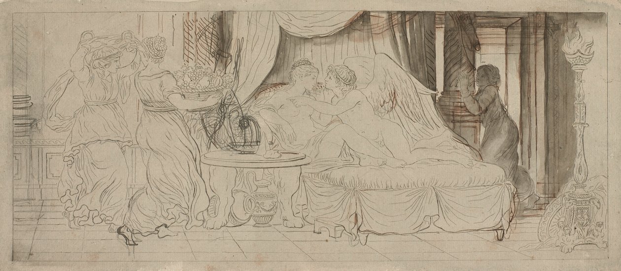 Amor og Psyche av Pierre Lelu