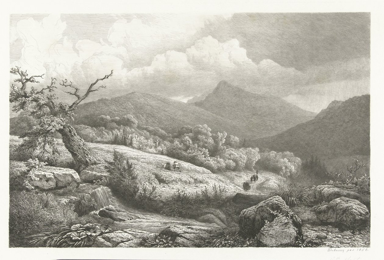 Kirkegården i Baden-Baden av Pierre Louis Dubourcq