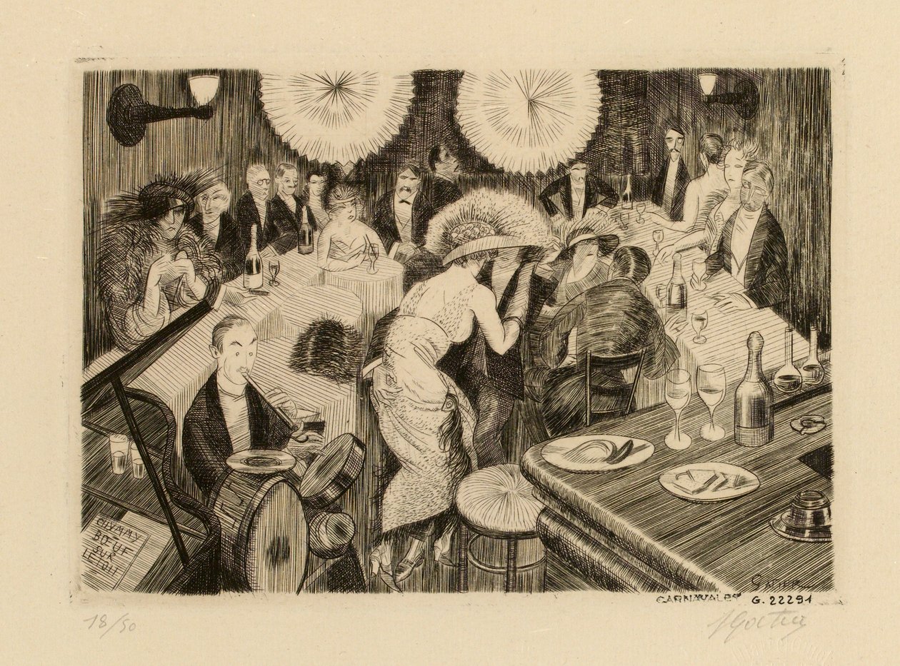 Baren på Le Boeuf på taket av Pierre Louis Gatier