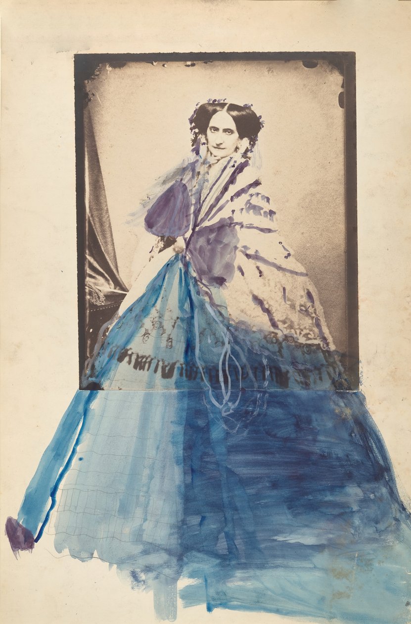 [Grevinnen i blondesjal], 1860-tallet. av Pierre Louis Pierson