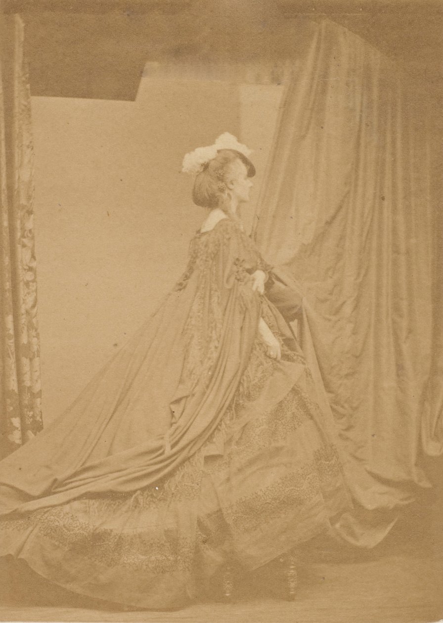 Den andre fjærhatten, 1860-tallet. av Pierre Louis Pierson