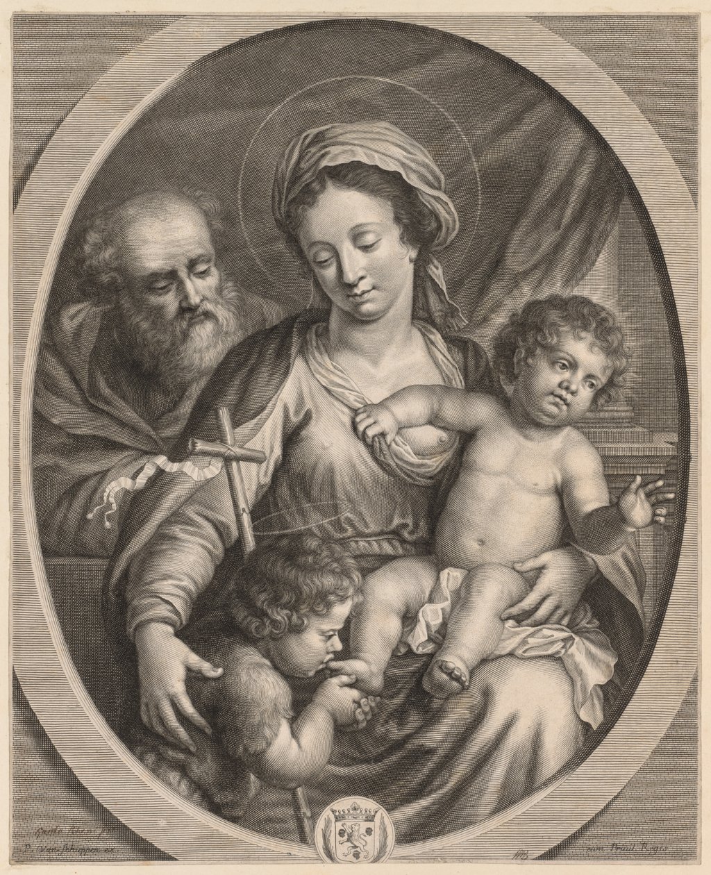 Holy Family og S. John av Pierre Louis van Schuppen