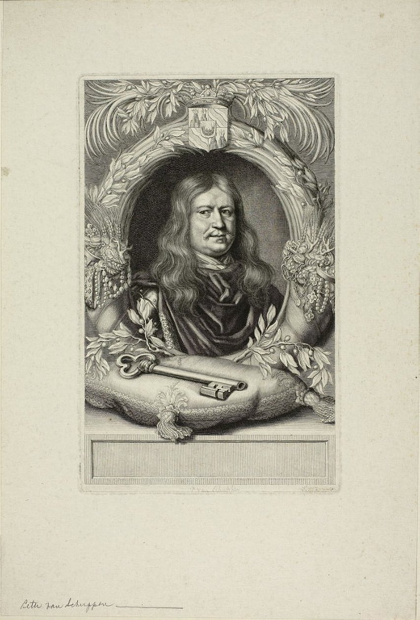 Portrett av en mann av Pierre Louis van Schuppen