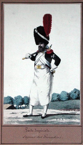 Den keiserlige garde, sapper av grenadierene av Pierre Maleuvre