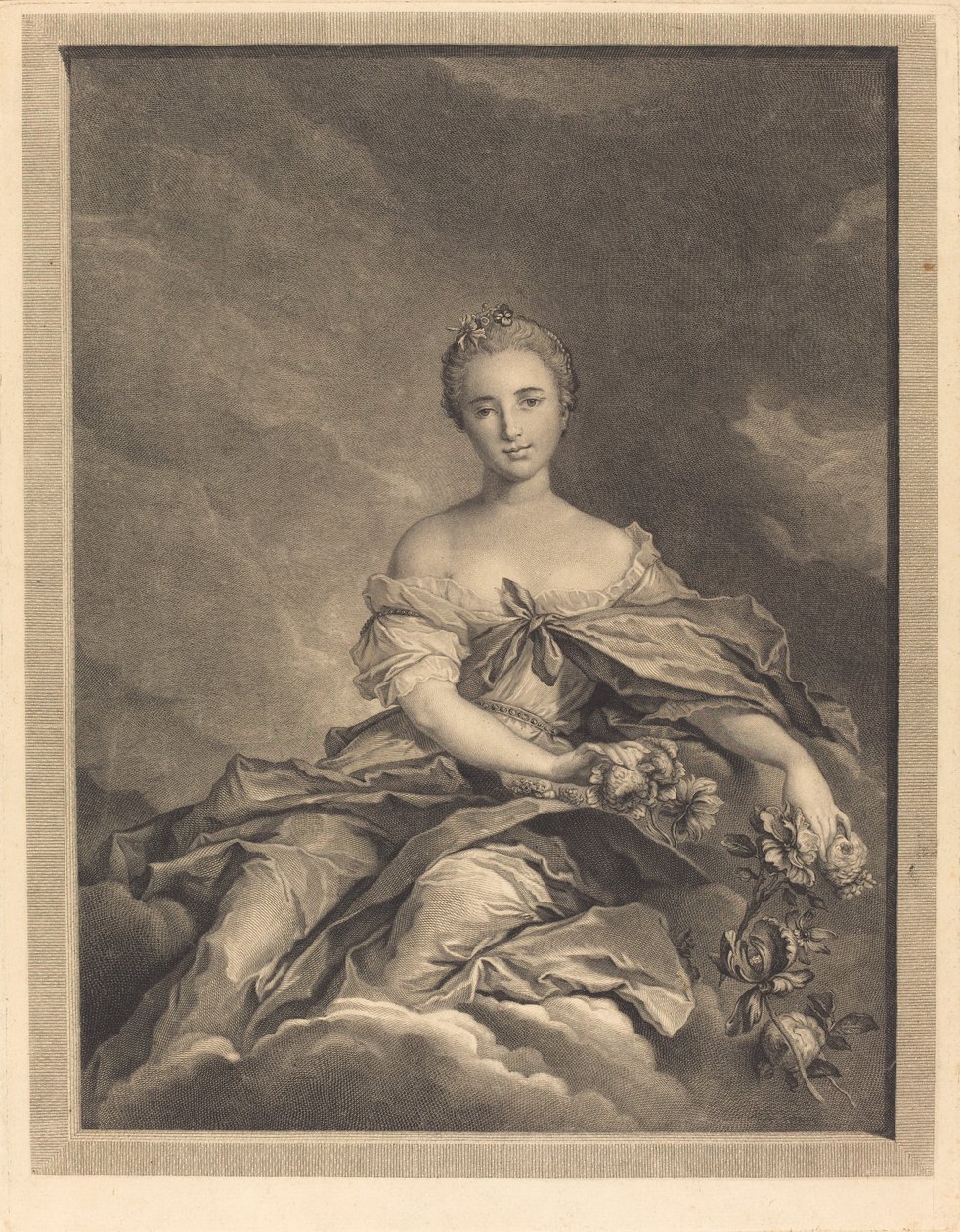 Flore en sønn lever av Pierre Maleuvre after Jean Marc Nattier
