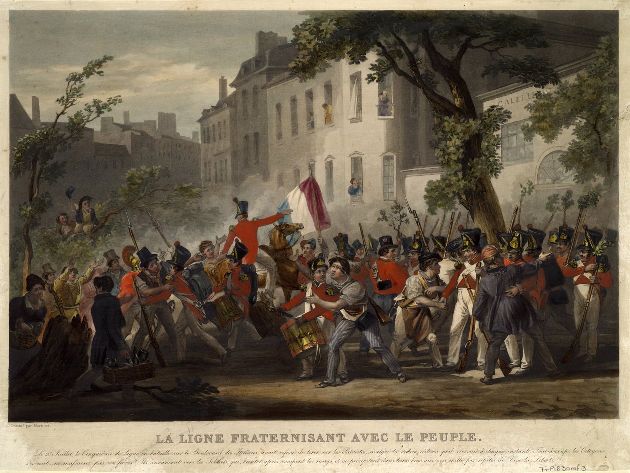 Julirevolusjonen i 1830, 1830 av Pierre Martinet