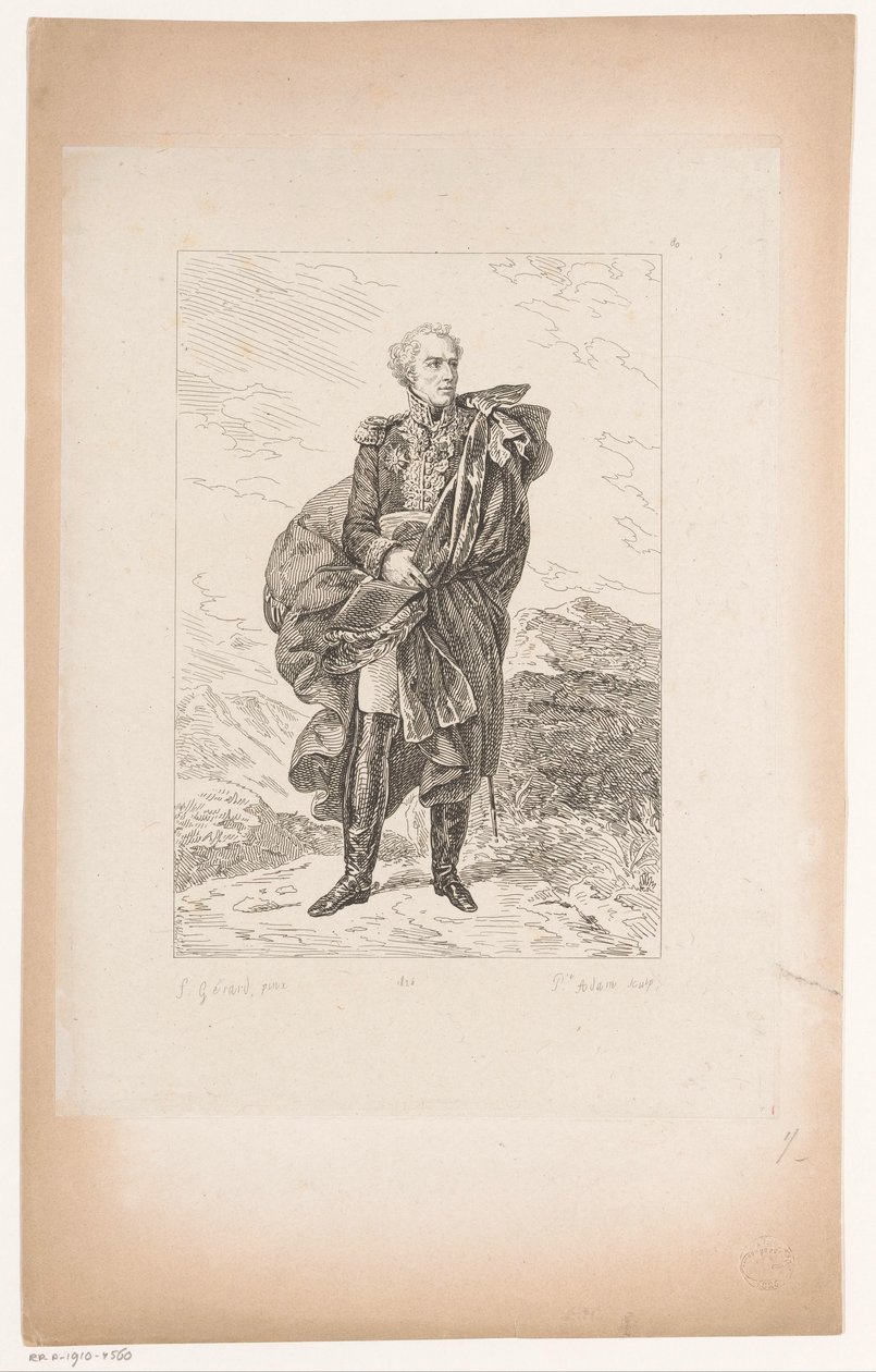 Portrett av general Maximilien Sébastien Foy Samling av historiske portretter av Baron Gérard (serietittel) Samling av portretter Historiques de Mr. le Baron Gerard (serietittel) av Pierre Michel Adam