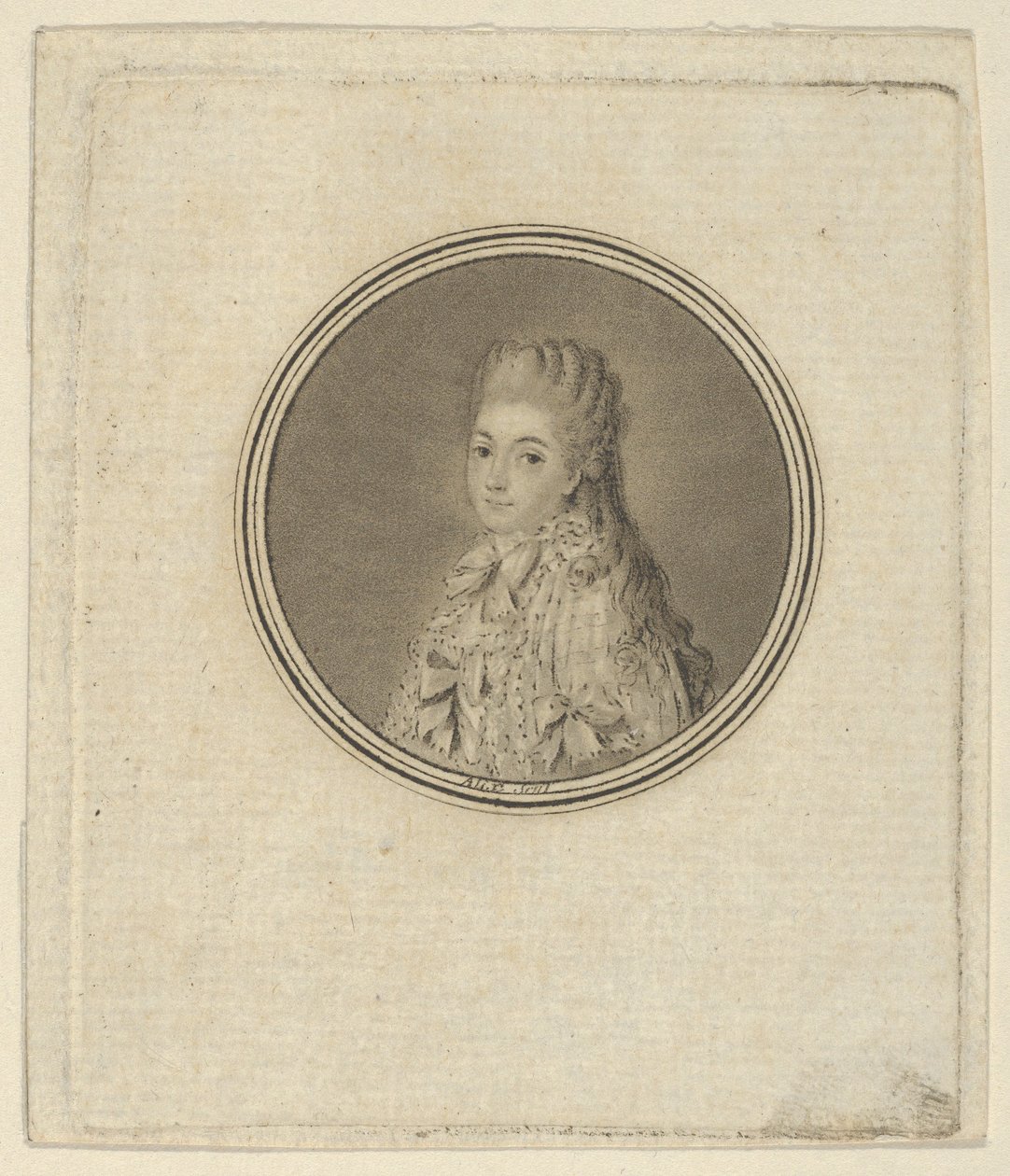 Anne de Chaumont-Guitry, grevinne av Amblimont, 1780-1817. av Pierre Michel Alix