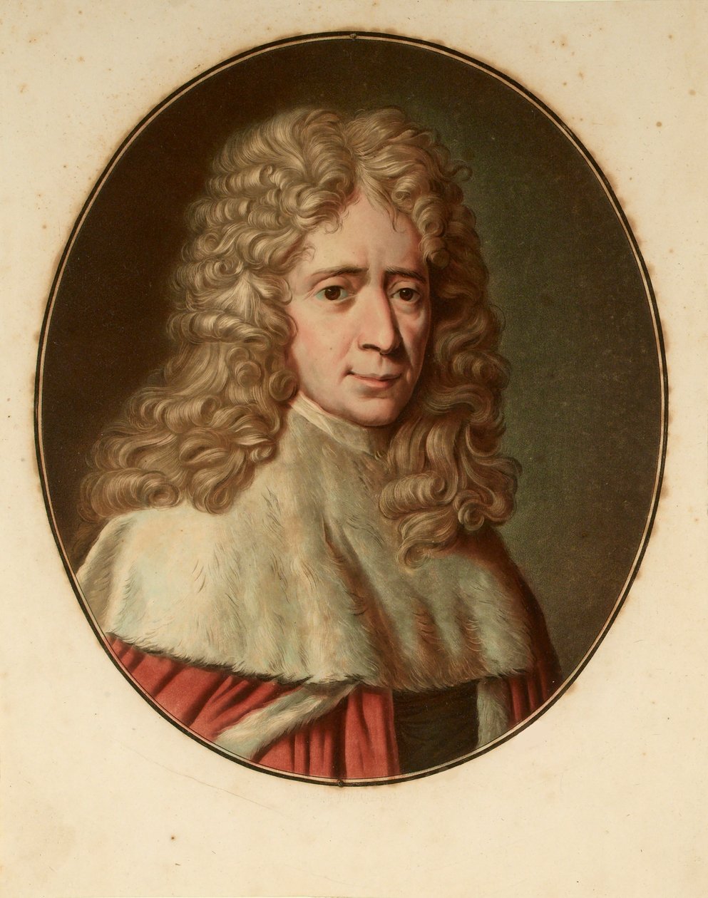 Charles de Secondat, Baron de Montesquieu 1689-1755, ca. 1790. av Pierre Michel Alix