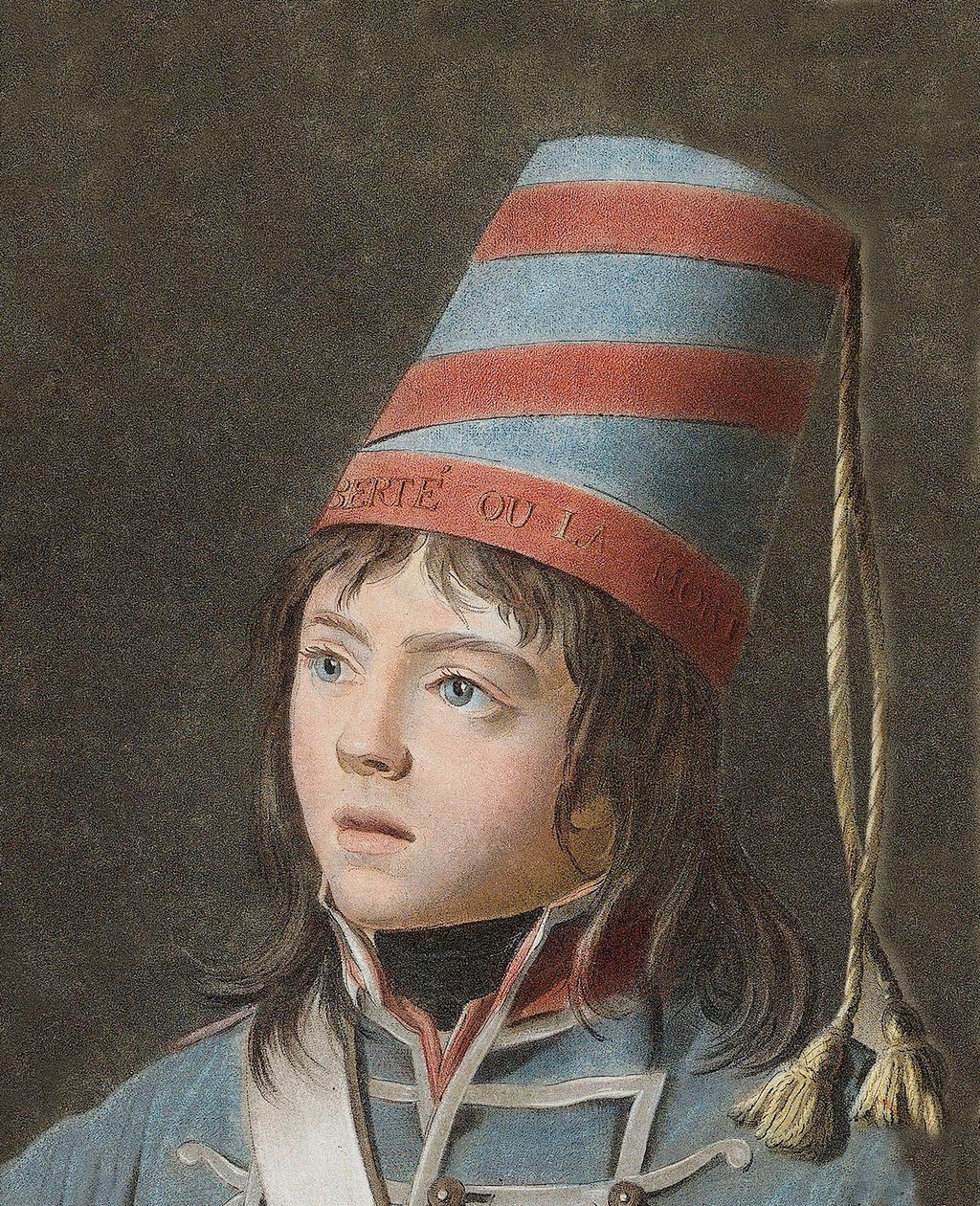 Joseph Bara (1779-1793) - Joseph Bara eller Barra (1780-1793) er et heltebarn fra den franske revolusjonen som kjempet i Vendee for republikken. Gravering av Pierre Michel Alix (1762-1817) av Pierre Michel Alix