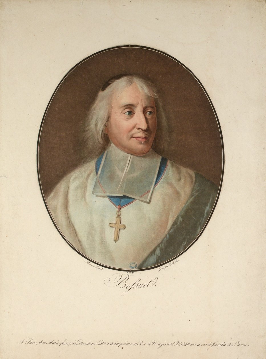 Portrett av Jacques-Bénigne Bossuet 1627-1704, ca. 1795. av Pierre Michel Alix