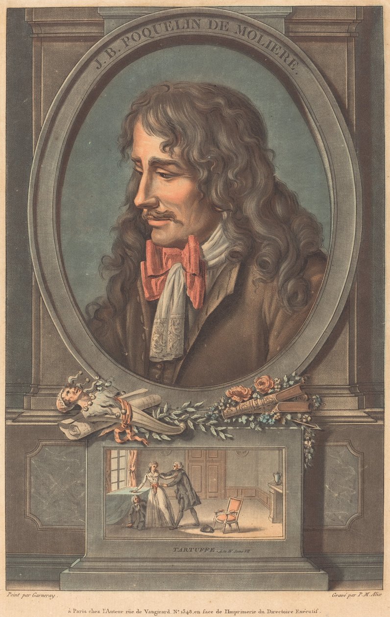 J.B. PO Cholind Moliere av Pierre Michel Alix after Jean François Garnerey