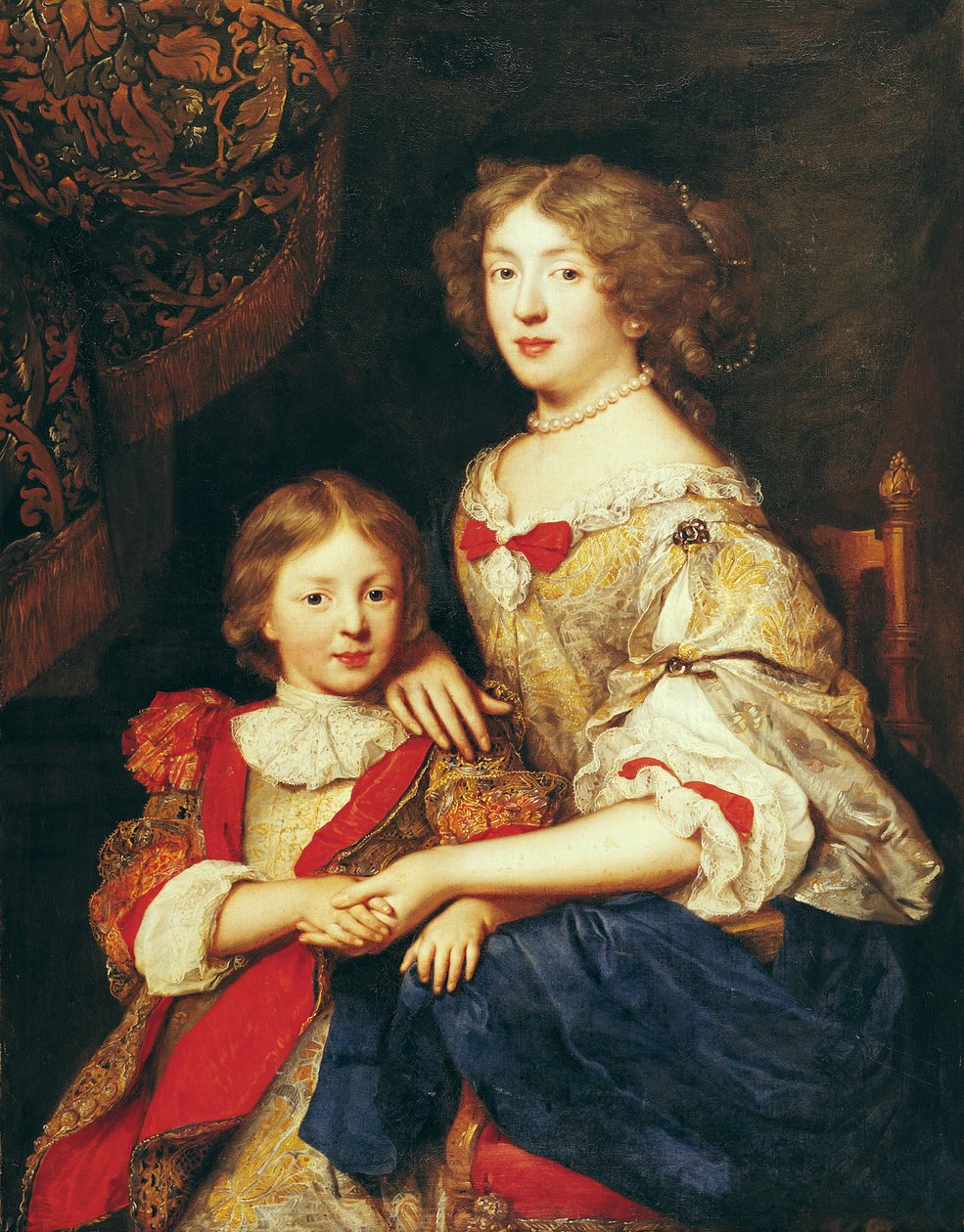 En kvinne og hennes sønn av Pierre Mignard