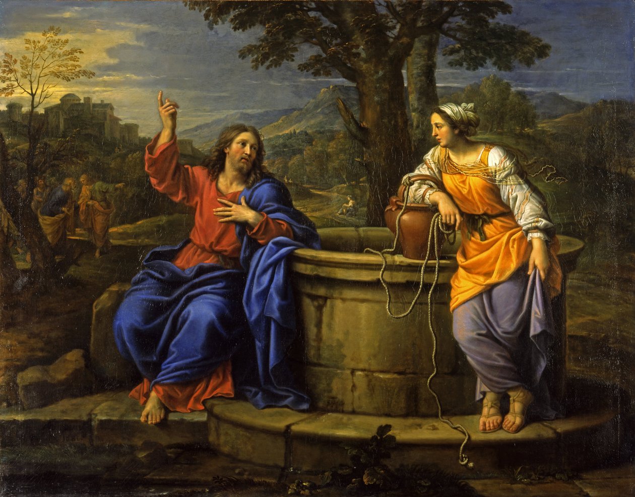 Kristus og kvinnen i Samaria av Pierre Mignard
