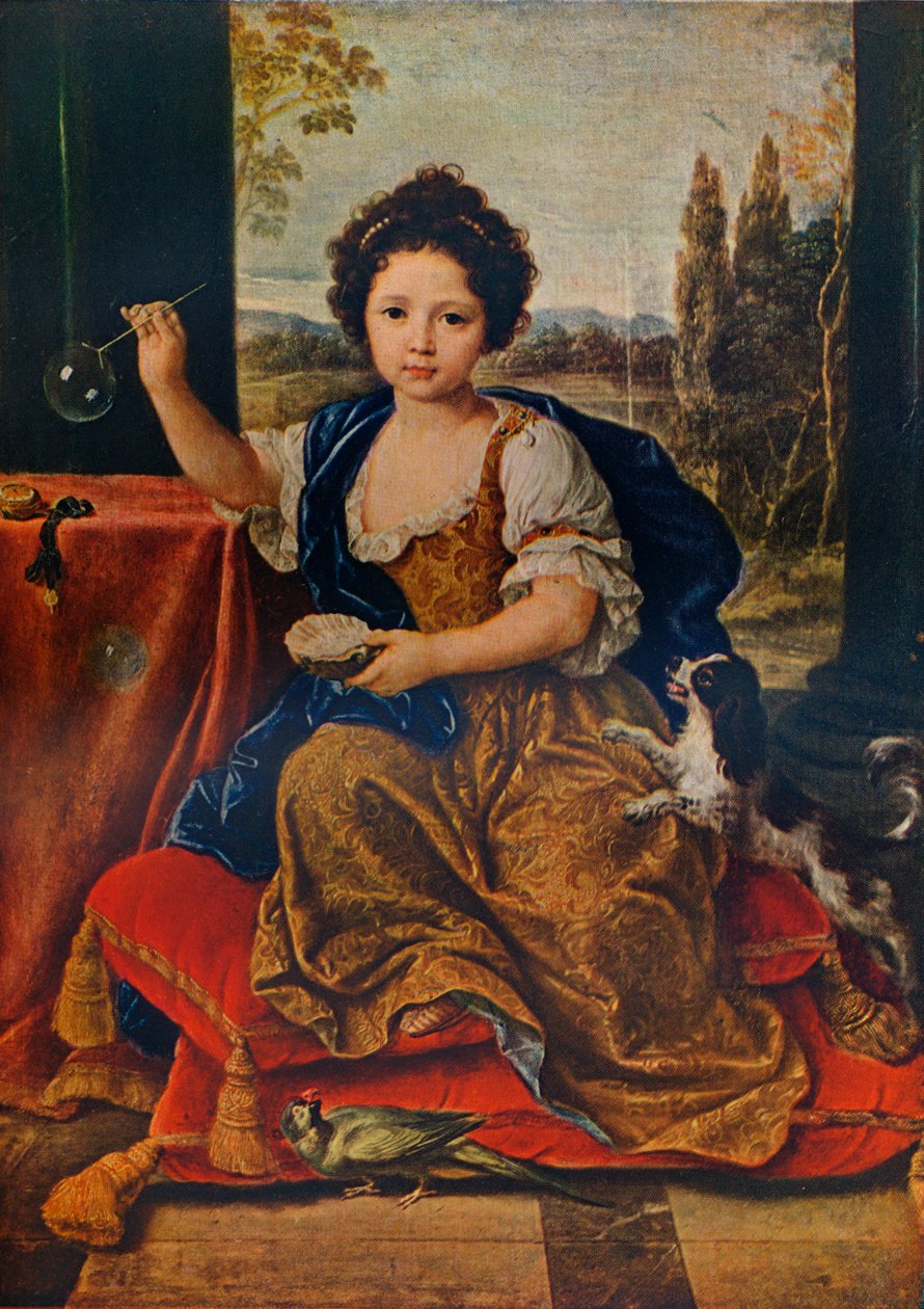 Louise Marie Anne de Bourbon, 1674-1681, uekte datter av Louis XIV, c1680, 1911 av Pierre Mignard