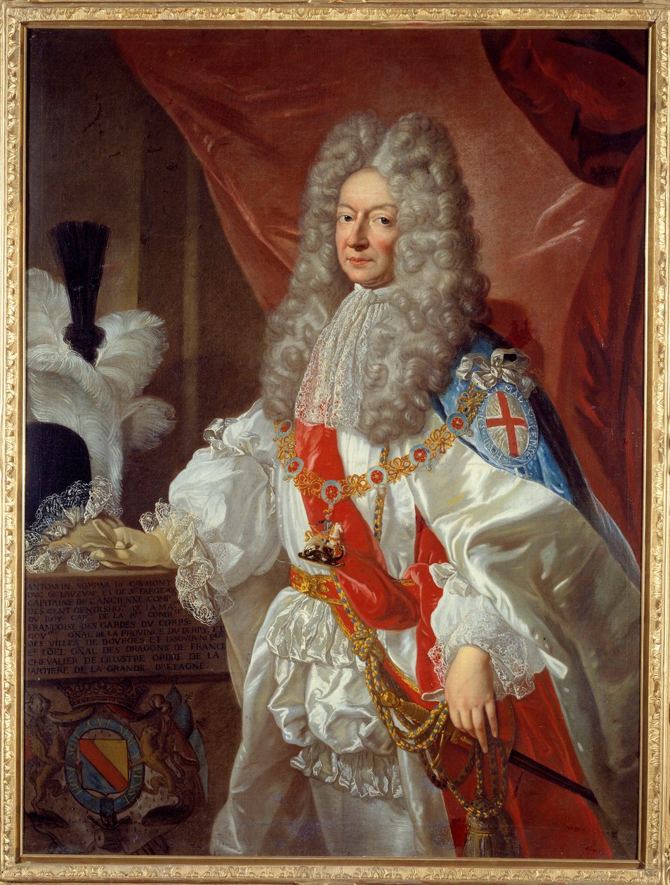 Portrett av Antonin Nompar de Caumont, hertug av Lauzun (1633-1723) marechal av Frankrike og ektefelle av Grande Mademoiselle, hertuginne av Montpensier Maleri av Pierre Mignard (1612-1695) 1600-tallet La Rochelle, musee des Beaux Arts - Portra av Pierre Mignard