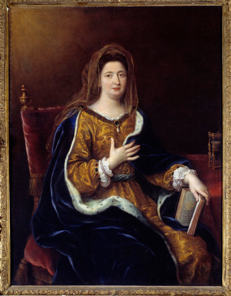 Portrett av Francoise d'Aubigne, Marquise (Madame) de Maintenon (1635 - 1719), elskerinne til Louis XIV. Maleri av Pierre Mignard (1612-1695) av Pierre Mignard