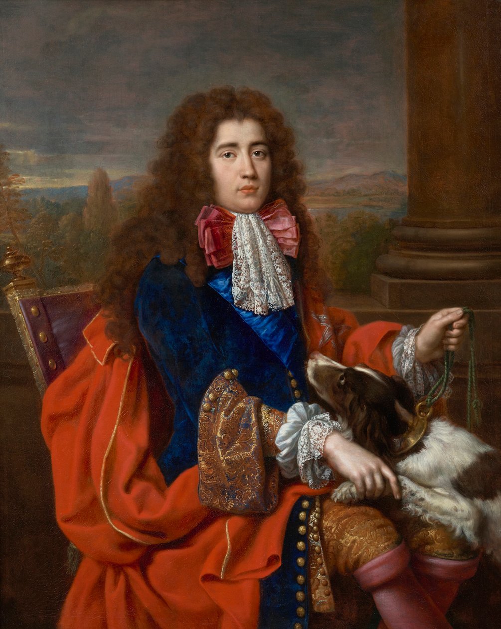 Portrett av Louis François Marie Le Tellier, markis de Barbezieux 1668-1701, ca 1690. av Pierre Mignard